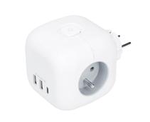 Obrázek k produktu: SOLIGHT 3x10A+USB A+C kostka