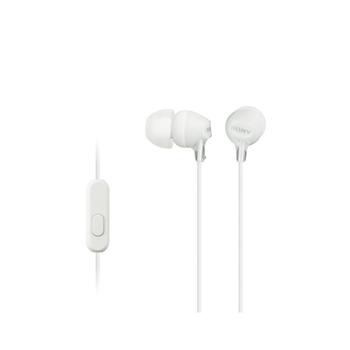Sluchátka SONY MDR-EX15AP bílá (white)