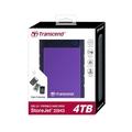TRANSCEND externí HDD 2,5" USB 3.0 StoreJet 25H3P, 4TB, Purple (nárazuvzdorný)