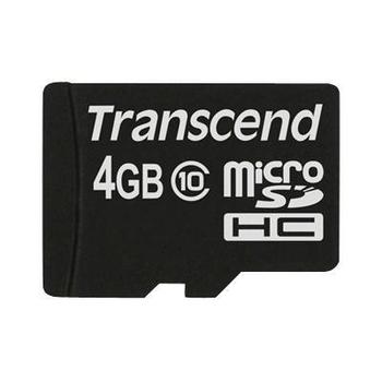 Paměťová karta TRANSCEND microSDHC 4GB TS4GUSDC10