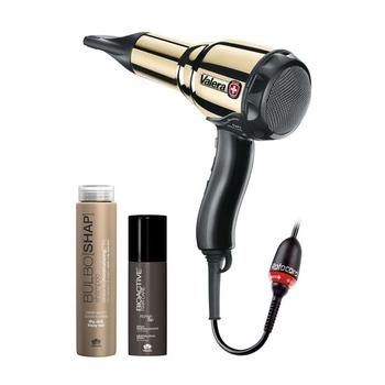 Fén profesionální Valera Swiss METAL-MASTER "Light" Ionic (zlatý) ROTOCORD (584.01/I Gold RC) + kosm