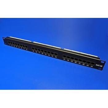 Patchpanel VALUE 19"" kat. 5e UTP, černý (black)
