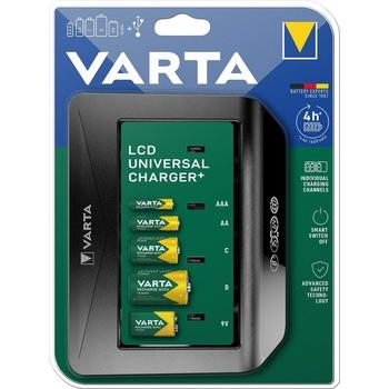 Nabíječka VARTA Universal 1-4 AA, AAA, C, D, 1x 9V, 1x USB, 4hodiny