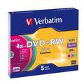 Obrázek k produktu: VERBATIM  DVD+RW Colours