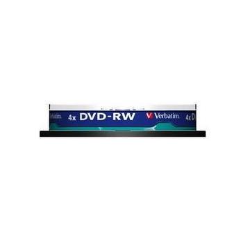 DVD-RW přepisovatelné médium VERBATIM DVD-RW Matt Silver