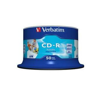 CD-R médium VERBATIM CD-R AZO Wide Inkjet Printable