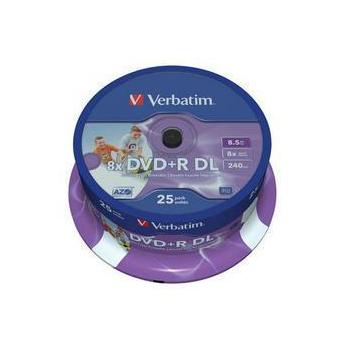 DVD+R DL médium VERBATIM DVD+R Double Layer Matt Silver 43667