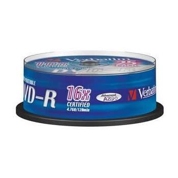 DVD-R médium VERBATIM DVD-R 16x DatalifePlus 43538 Printable