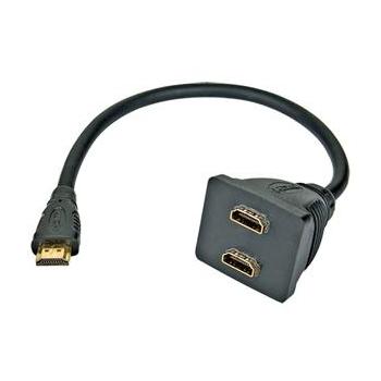 Rozdvojka WIRETEK HDMI M - 2x F konektory