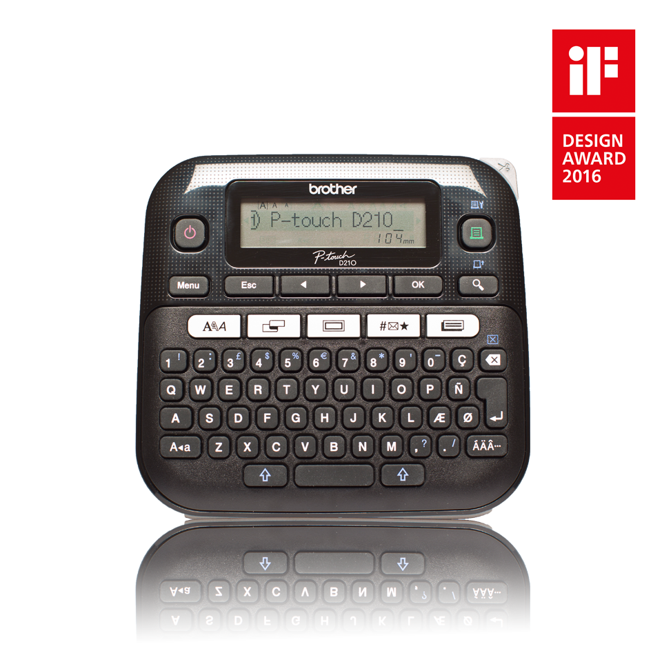 Tiskárna na štítky BROTHER PTD210 černá black