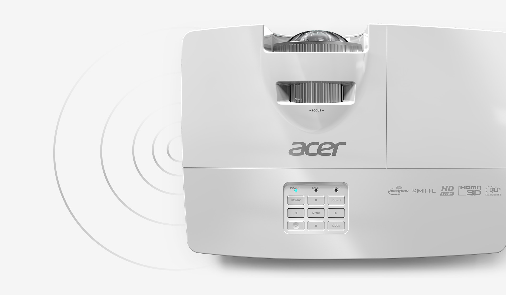 Projektor ACER DLP S1386WH bílý white