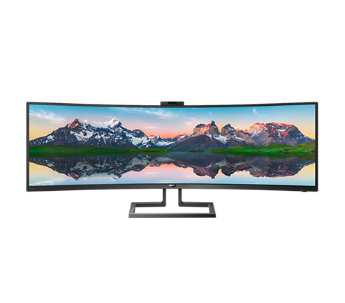 Prohnutý LED monitor PHILIPS 49'' LED 499P9H  5K černý black