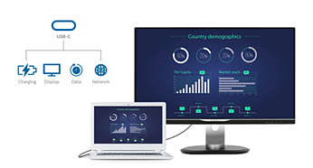 Prohnutý LED monitor PHILIPS 49'' LED 499P9H  5K černý black