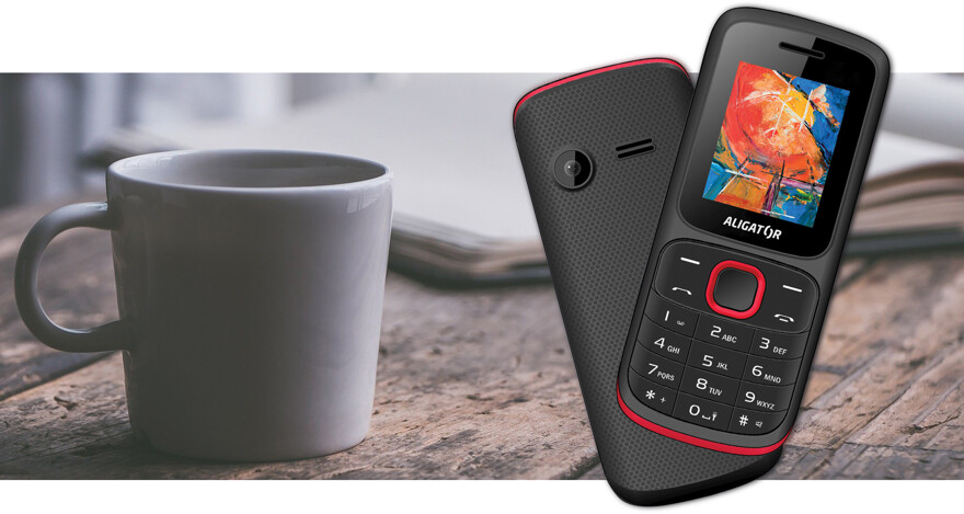 Mobilní telefon ALIGATOR D210 Dual sim černýčervený blackred