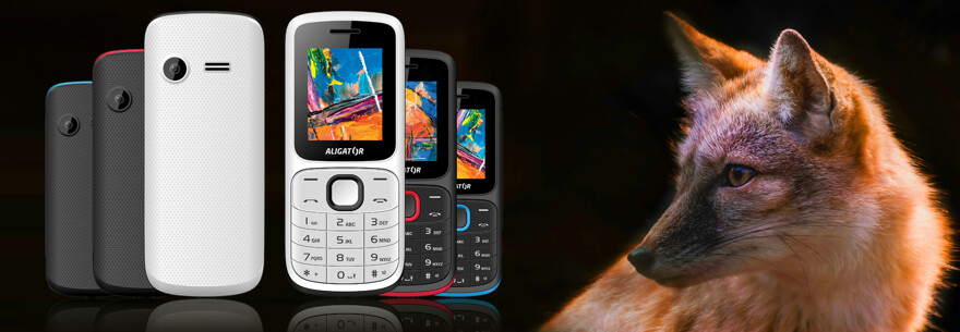 Mobilní telefon ALIGATOR D210 Dual sim černýčervený blackred