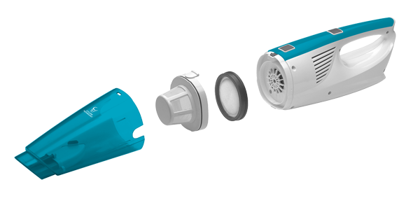 Tyčový vysavač CONCEPT VP4200 Wet and Dry 3 v 1  PERFECT CLEAN bílámodrá whiteblue