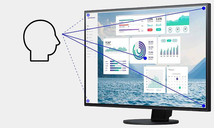 27 LED monitor EIZO 27 LED EV2760 černý black
