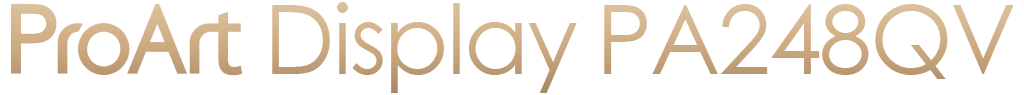 24 LED monitor ASUS 24'' LCD PA248QV černá black