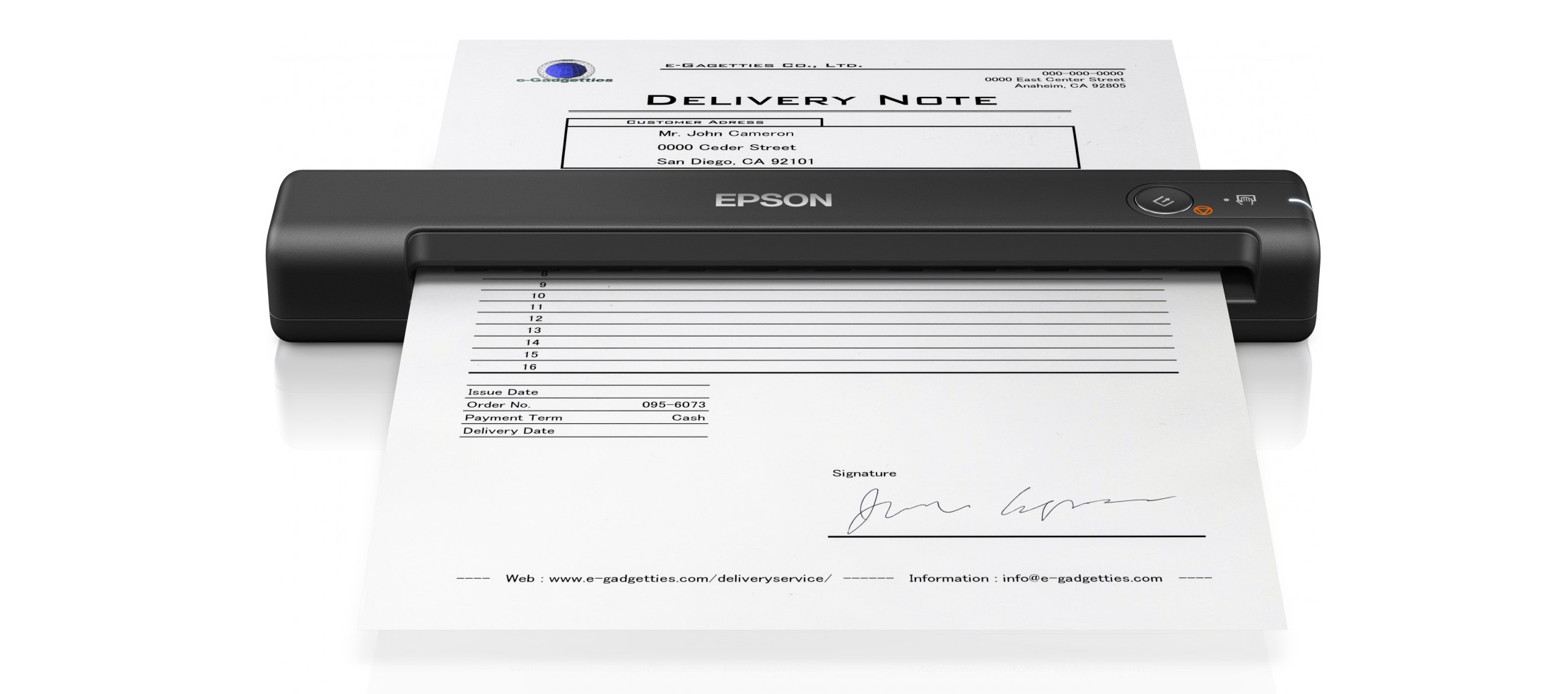 Průtahový skener EPSON WorkForce ES50 černý black