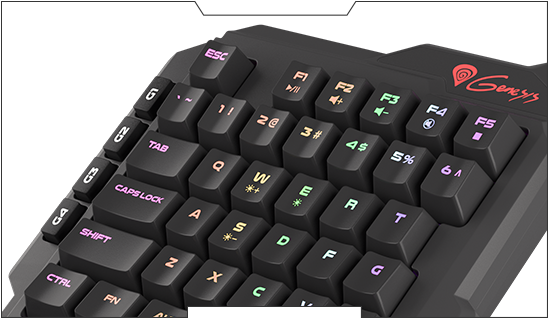 Klávesnice NATEC Genesis Thor 100 RGB černá black