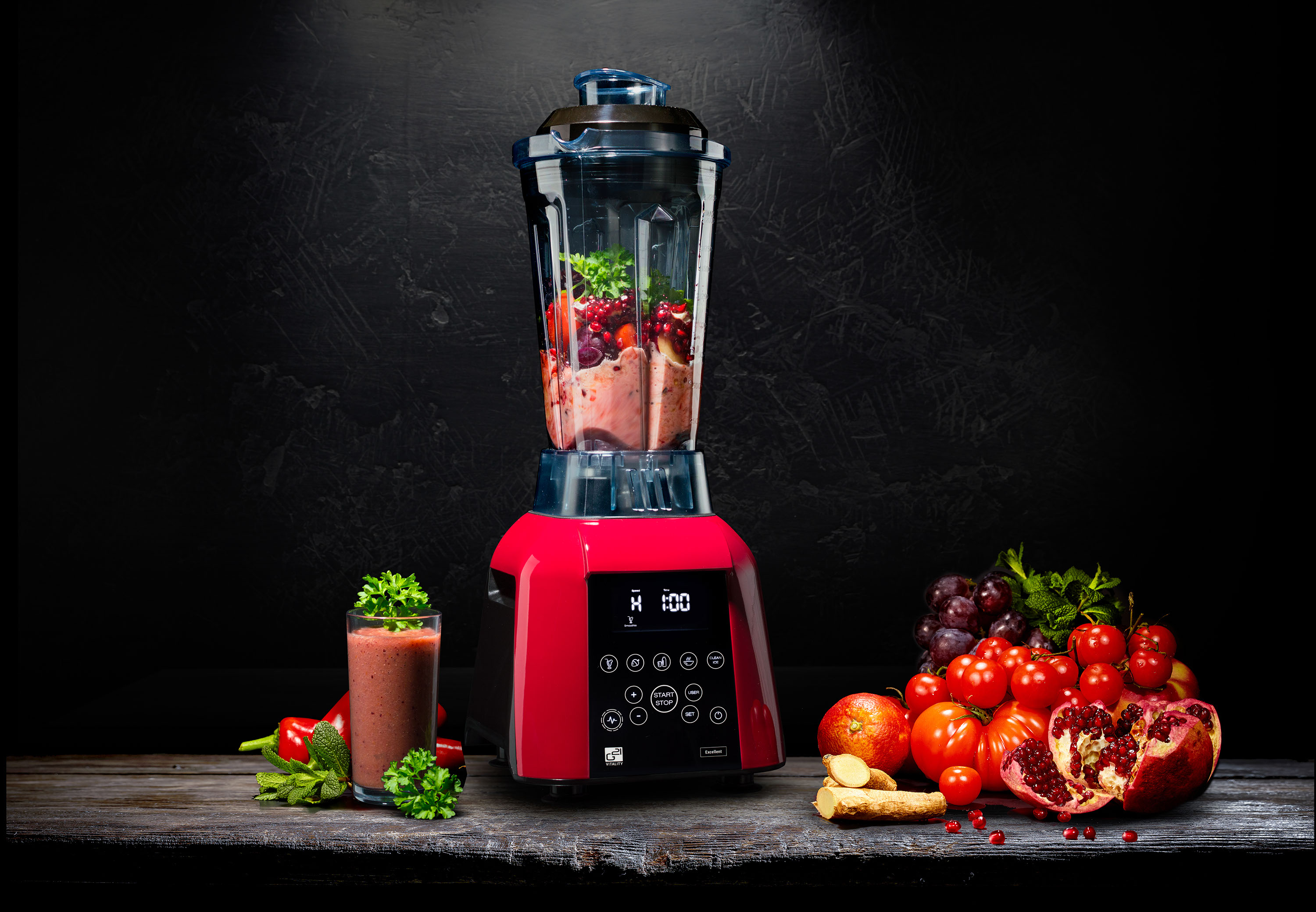 Stolní mixér G21 Blender Excellent červený red