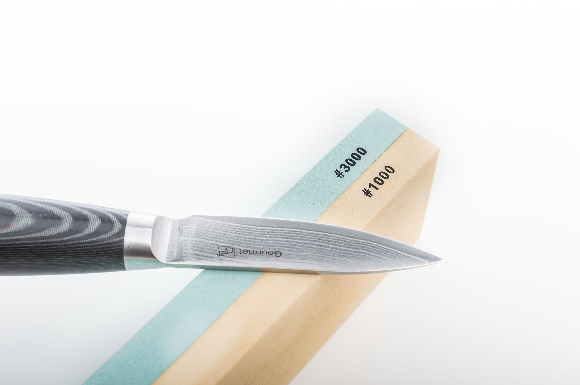 Sada nožů G21 Gourmet Damascus 5ks v bambusovém bloku + brusný kámen