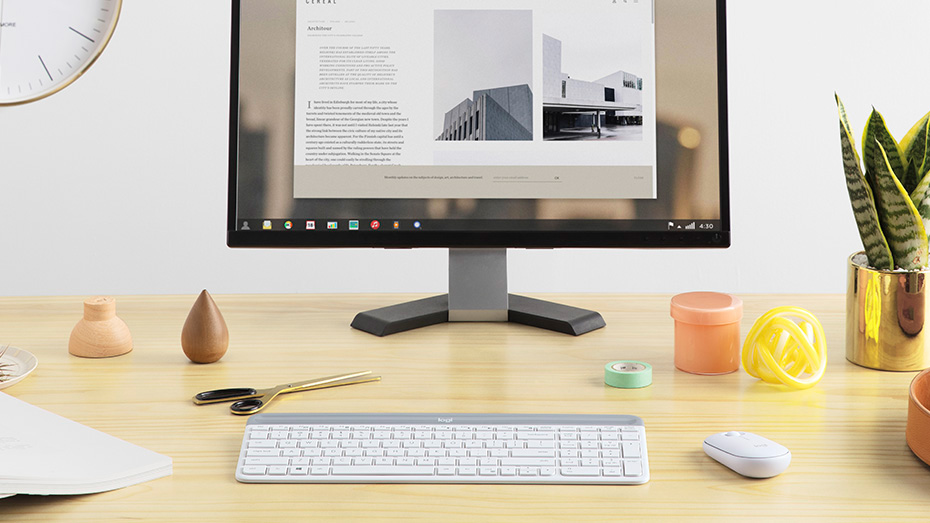 Sada bezdrátové klávesnice a myši LOGITECH MK470 Slim Wireless Combo černý black