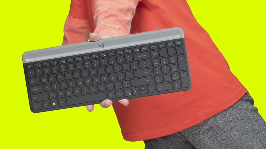 Sada bezdrátové klávesnice a myši LOGITECH MK470 Slim Wireless Combo černý black