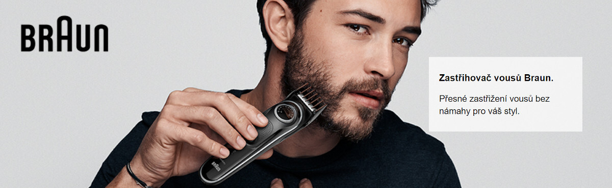 Zastřihávač vousů BRAUN BT 5242 Metallic Grey