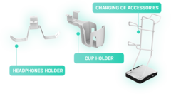 Herní stůl ULTRADESK WINGER bílý