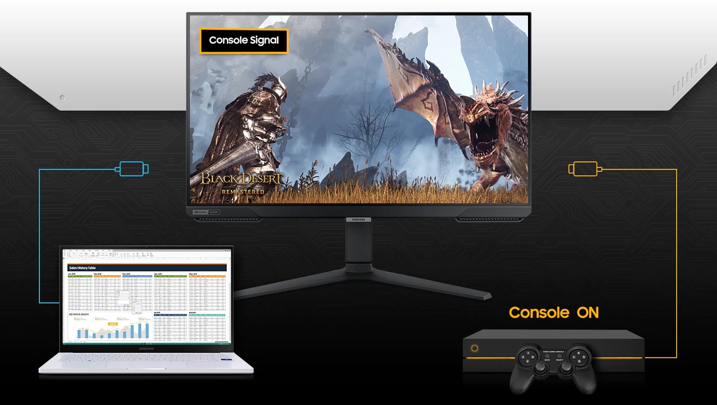 25 LED monitor SAMSUNG Odyssey G40B 25