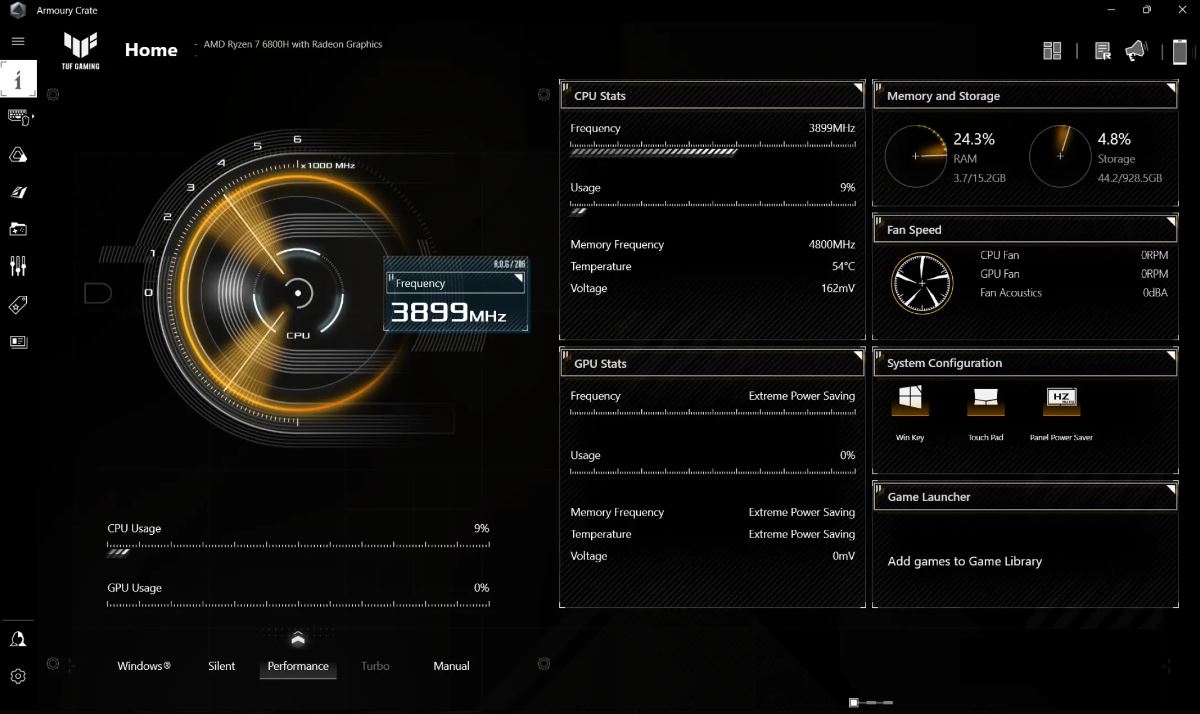 Herní notebook ASUS TUF Gaming A16 AE písková