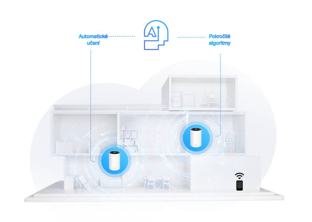 Mesh systém TPLINK Deco XE753pack bílá white
