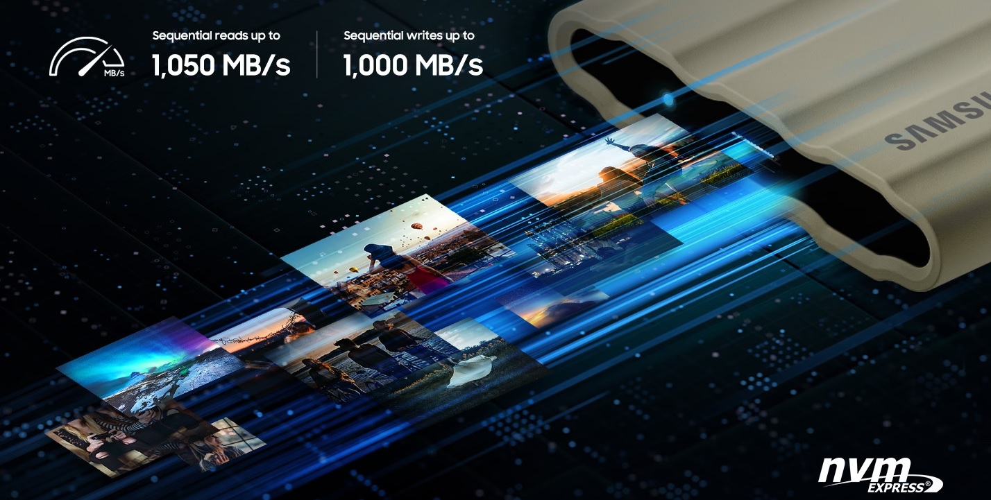 Externí SSD disk SAMSUNG T7 Shield 4TB černý