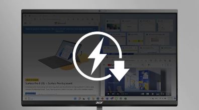 All In One PC ACER Aspire C241300 černostříbrný blacksilver