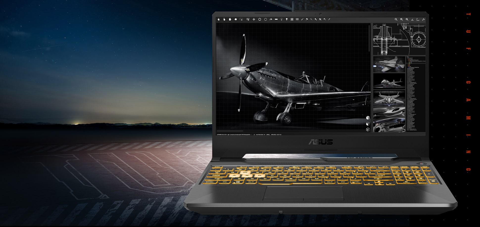 Herní notebook ASUS TUF Gaming A15  FA506NCHN001W černý black