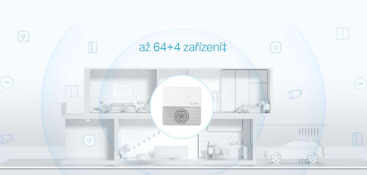 Centrální jednotka TPLINK Tapo H200 Smart IoT Hub se zvonkem bílá white