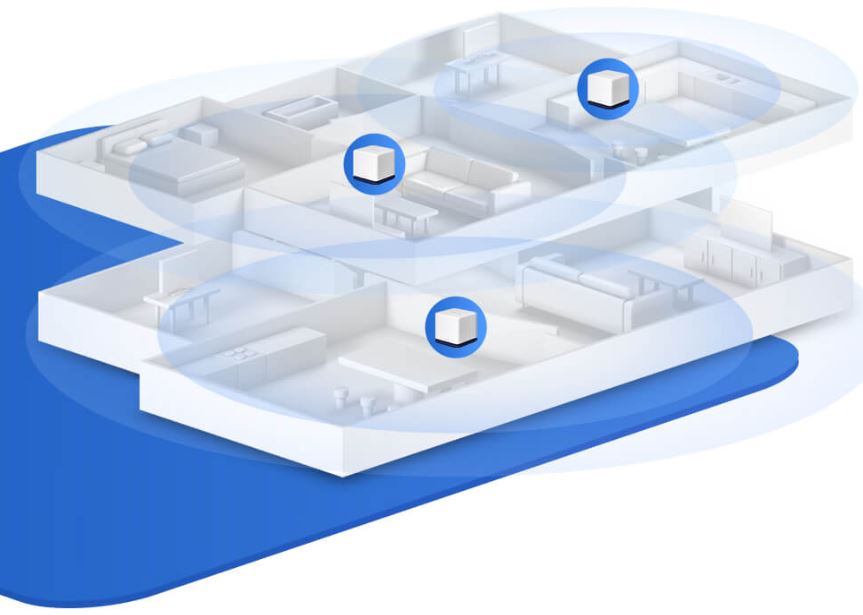 Domácí mesh systém MERCUSYS Halo H50G3pack bílá white