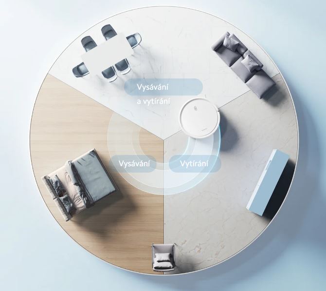 Robotický vysavač XIAOMI Robot Vacuum E10 EU bílá white