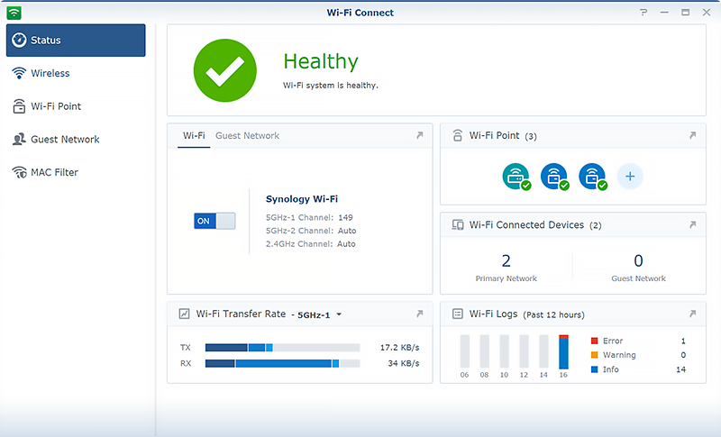 WiFi router SYNOLOGY RT2600ac