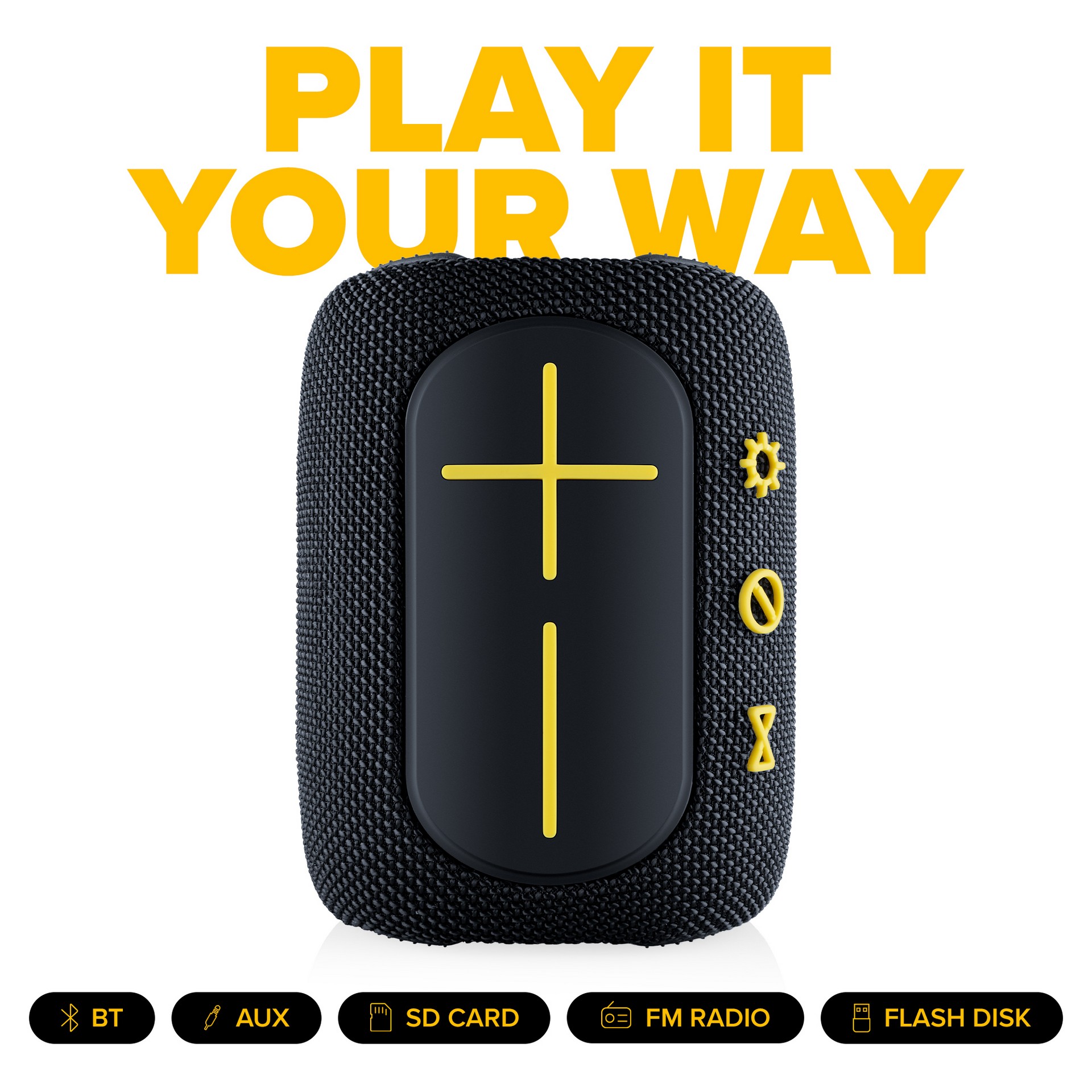 Přenosný bezdrátový reproduktor NICEBOY RAZE Supersonic černý black