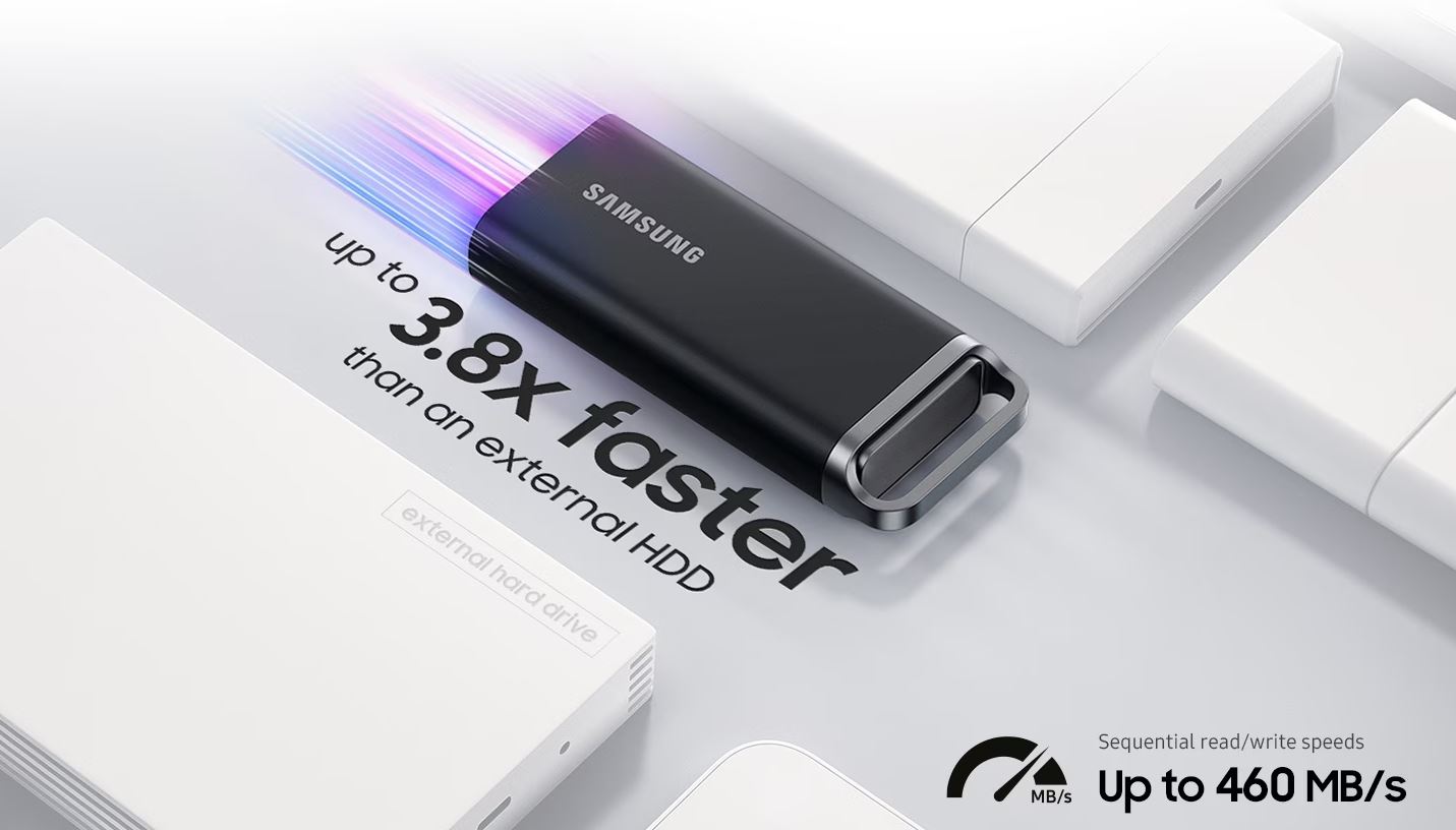 Externí SSD disk SAMSUNG T5 EVO 8GB černý