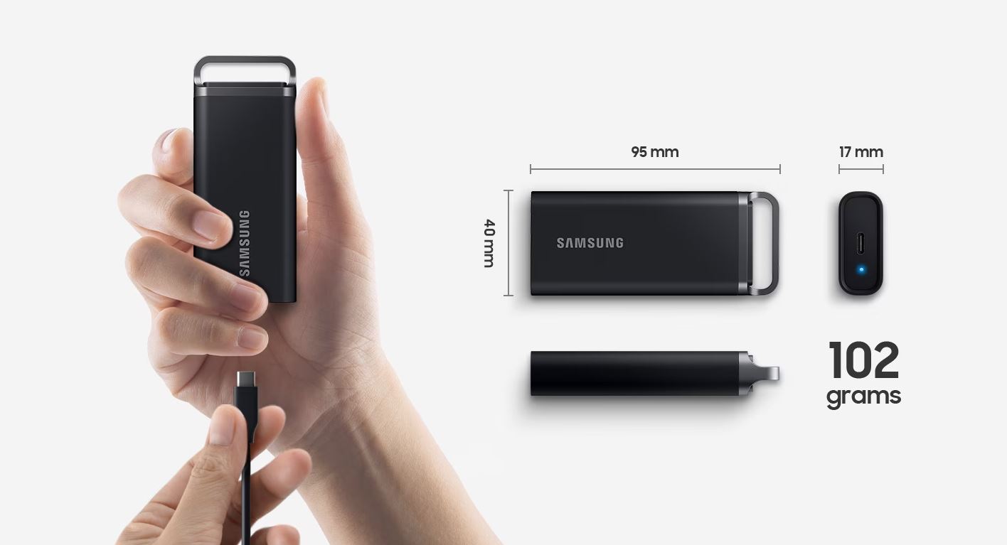 Externí SSD disk SAMSUNG T5 EVO 8GB černý