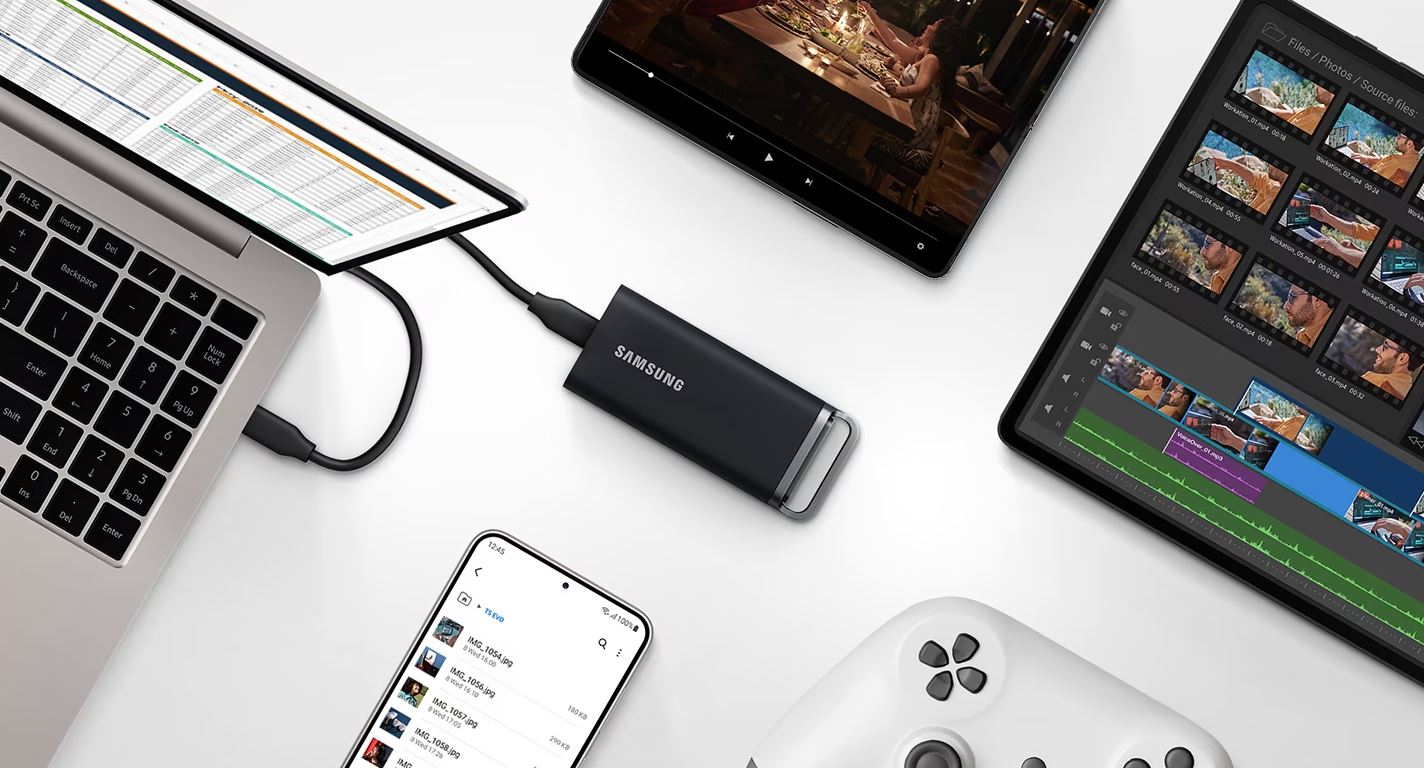 Externí SSD disk SAMSUNG T5 EVO 4TB černý