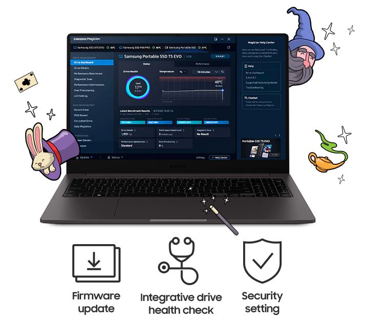 Externí SSD disk SAMSUNG T5 EVO 4TB černý