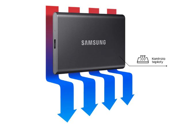 Externí SSD disk SAMSUNG T7 4TB šedý