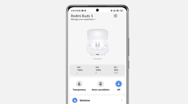 Bezdrátová sluchátka XIAOMI Redmi Buds 5 bílý white