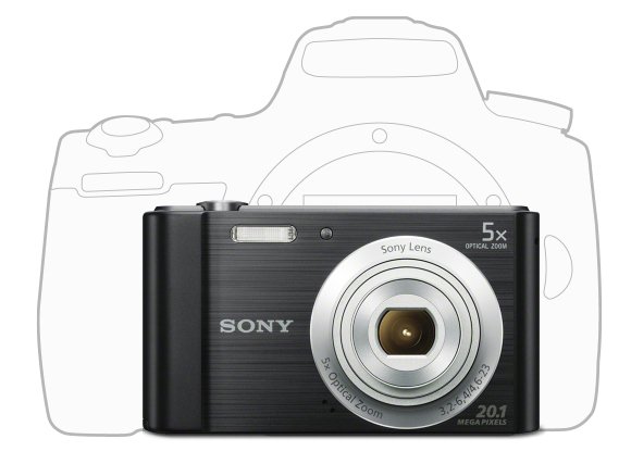 Digitální fotoaparát SONY CyberShot DSCW800 černý black