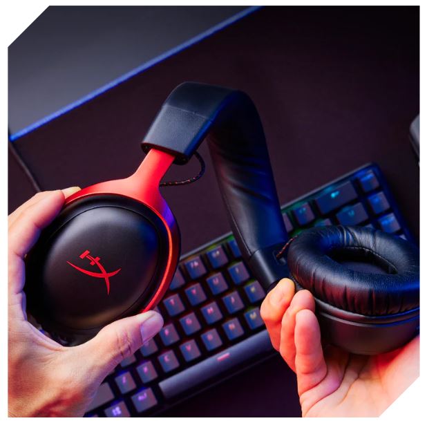 Herní sluchátka kabelová HyperX Cloud III ANC JackUSB Red