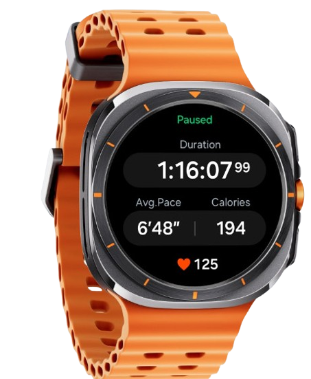 Chytré hodinky SAMSUNG Galaxy Watch Ultra 47mm Titanium GraySport BandOrange